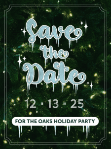 A save the date wedding invitation with a black background