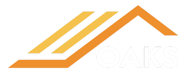 Oaks logo on black background