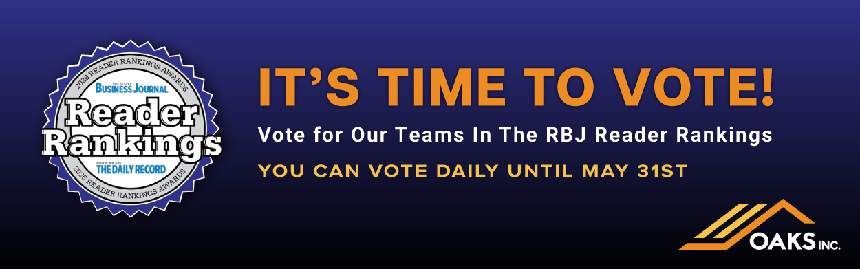 Banner encouraging voting for local teams