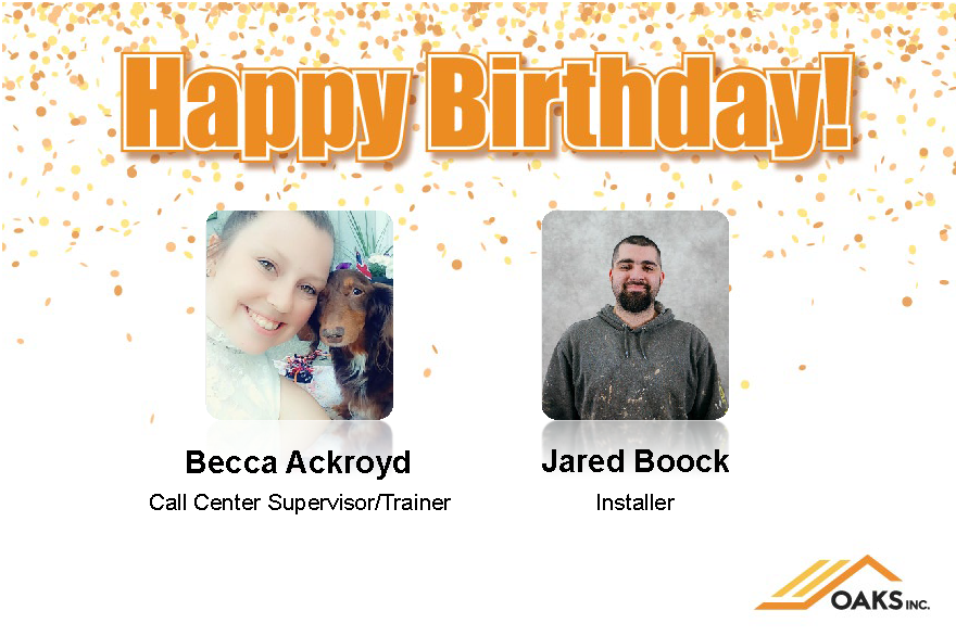 Becca Ackroyd and Jared Boock celebrating their birthday