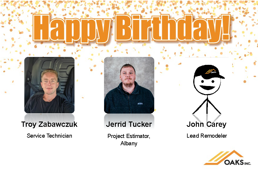 Birthday wishes to Troy Zabawczuk, Jerrid Tucker, and John Carey