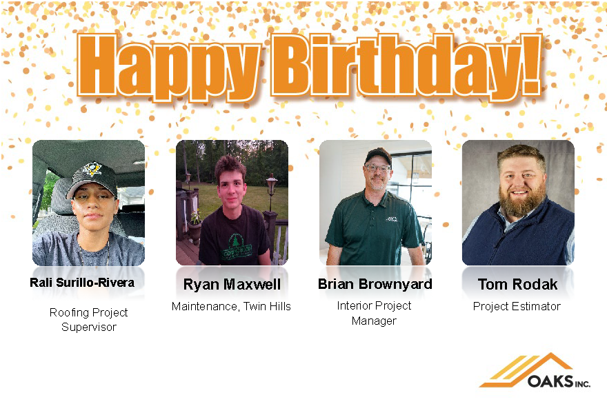 Birthday wishes to Rai, Ryan, Brian, and Tom