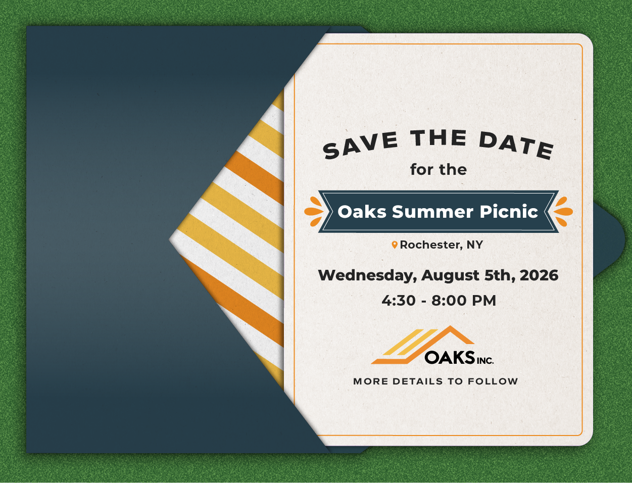 Save the date for the Oaks Summer Picnic
