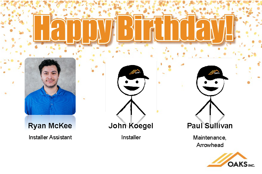 Birthday congratulatory post featuring Ryan McKee alongside his colleagues John Koegel and Paul Sullivan.