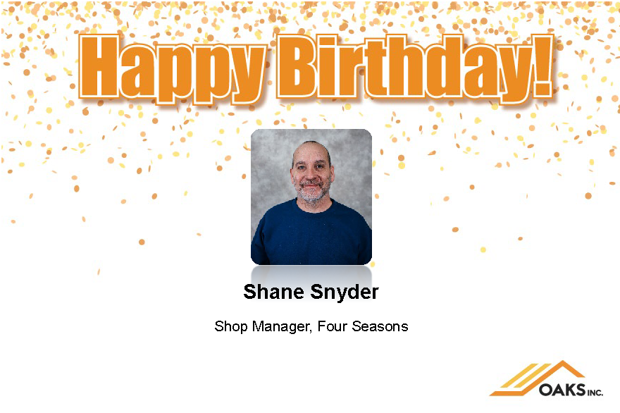 Shane Snyder Shop Manager, Four Seasons